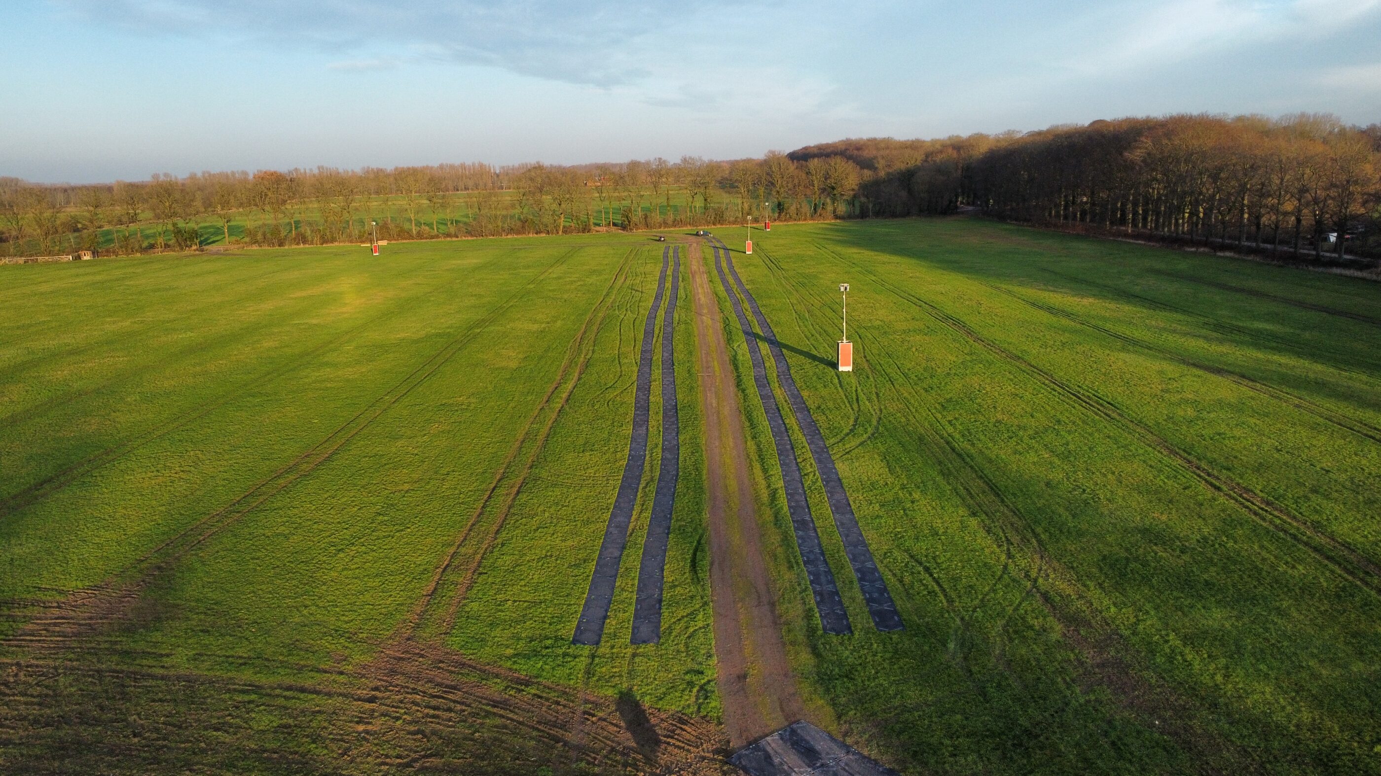 Parkplätze für eine Veranstaltung